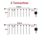 Luzes de Led Chuva de Meteoro Movidas à Energia Solar